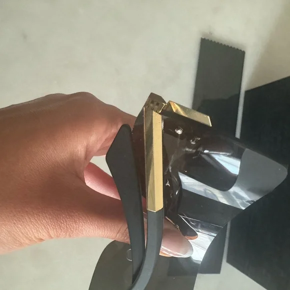 New Versace Gold Shield Sunglasses Sunglasses